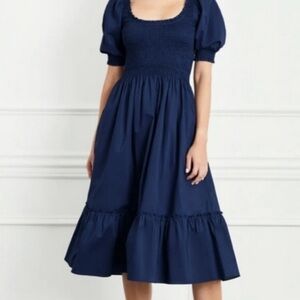 Hill House Louisa Midi Dress in Navy